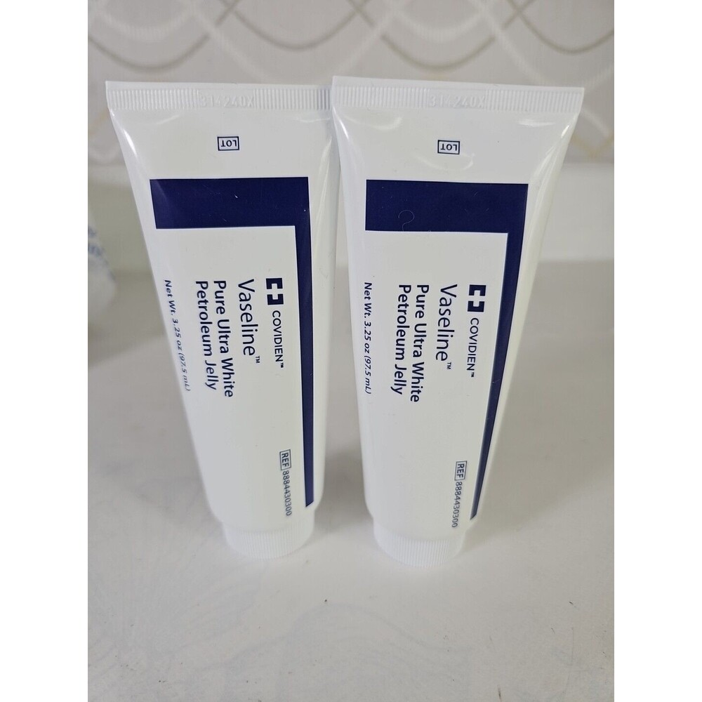 Covidien Vaseline Pure Ultra White Petroleum Jelly 3.25 Oz Pack of 2